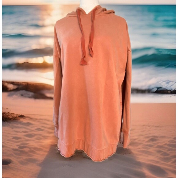 Aerie Women’s Hoodie Sweatshirt In Sunwashed Desert, Size: M - Picture 2 of 10